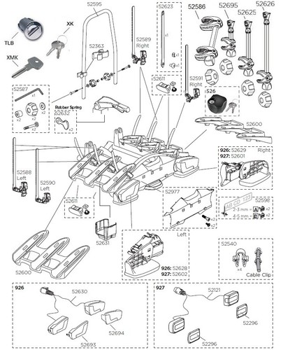 Thule velocompact 924 925 926 - thule,